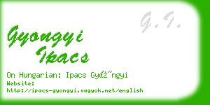 gyongyi ipacs business card